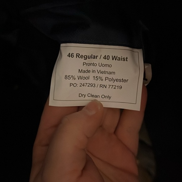 Pronto Uomo suit jacket in deep navy - Picture 6 of 6